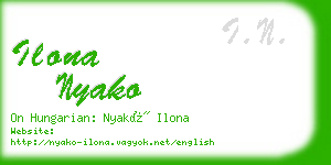 ilona nyako business card